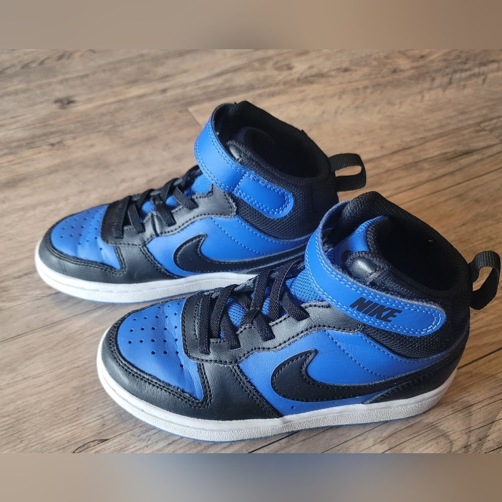 Nike Court Borough 2 Mid Black Game Royal Size 12